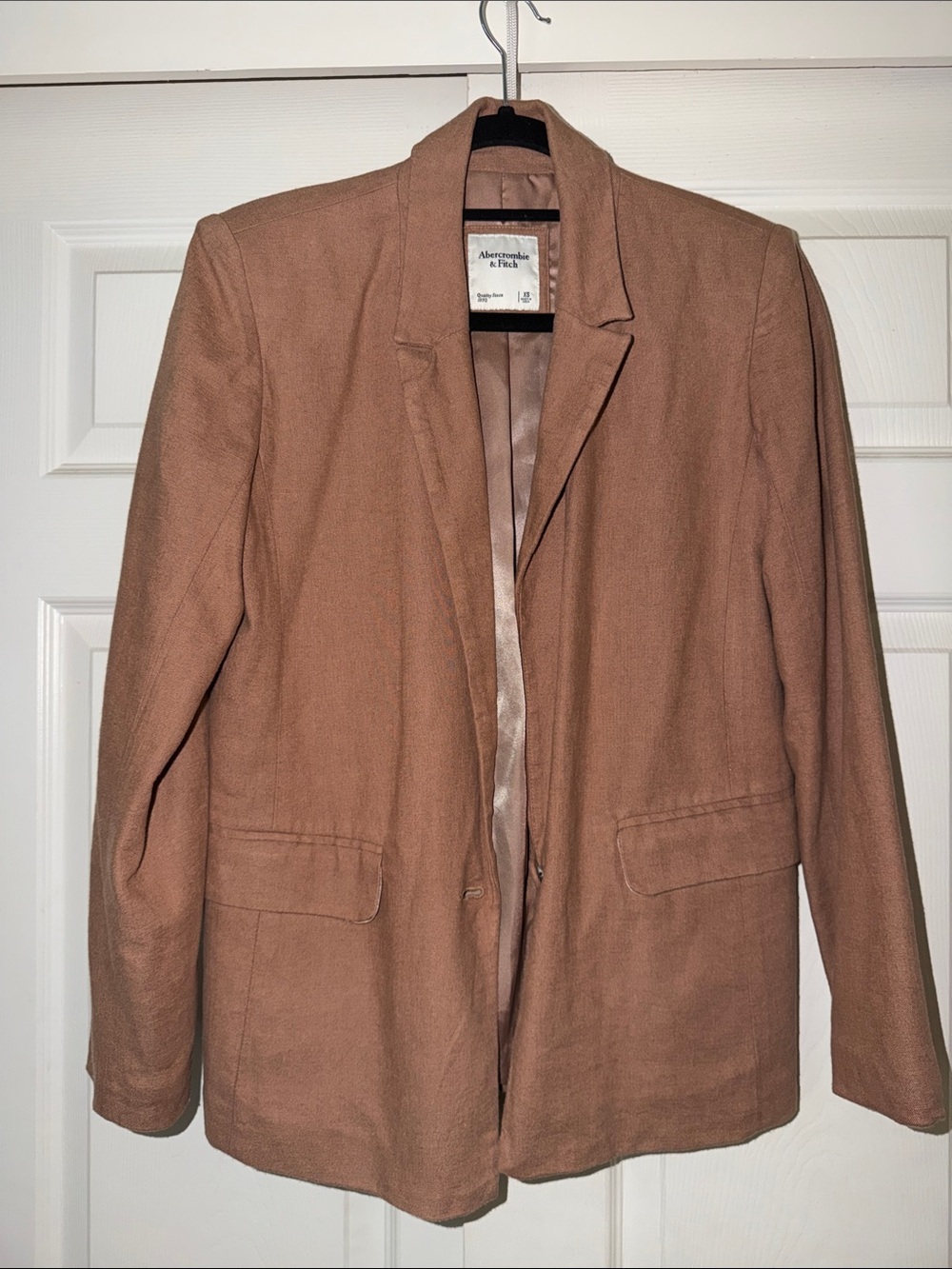Abercrombie & Fitch Tan Wool-Blend Blazer